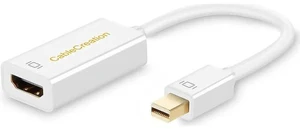 4K Mini DisplayPort to HDMI Adapter Mini DP(Thunderbolt Port Compatible) to HDMI AV HDTV Male to Female Adaptor for Mac Book Imac White Color 4K Mini DisplayPort to HDMI Adapter Mini DP(Thunderbolt Port Compatible) to HDMI AV HDTV Male to Female Adaptor for Mac Book Imac White Color
