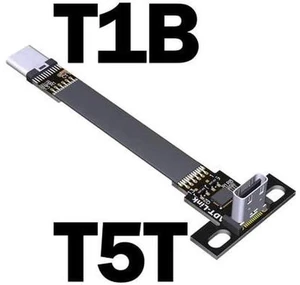 ADT USB 3.1 Type-C Male to Type C Female Up/Down Angle USB Data Sync Charge Cable USB-C Connector Adapter FPC FPV Flat Cord(T5T-T1B w Chip)(25cm) ADT USB 3.1 Type-C Male to Type C Female Up/Down Angle USB Data Sync Charge Cable USB-C Connector Adapter FPC FPV Flat Cord(T5T-T1B w Chip)(25cm)