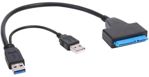 to Dual USB3.0 2.0 Powered 22 Pin Hard Drive USB 3.0 Cable High Speed Adapter Cable for External 2.5 inch HDD SSD to Dual USB3.0 2.0 Powered 22 Pin Hard Drive USB 3.0 Cable High Speed Adapter Cable for External 2.5 inch HDD SSD