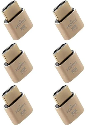 4K HDMI Dummy Plug - Virtual Monitor Display Emulator Headless Display Adapter Supports up to 3840x2160@60Hz 1080@120Hz DVI EDID Emulator (6 Pack) 4K HDMI Dummy Plug - Virtual Monitor Display Emulator Headless Display Adapter Supports up to 3840x2160@60Hz 1080@120Hz DVI EDID Emulator (6 Pack)