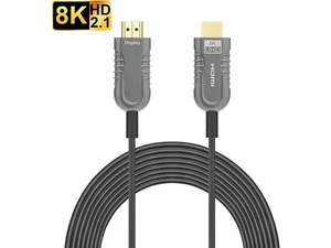 8K HDMI Fiber Optic Long Cable 33FT/10M, Ultra 48Gbps Unidirectional High Speed 3D 8K@60Hz 4K@120Hz 144Hz Braided HDMI Cord eARC HDR10 HDCP 2.2&2.3 Compatible with Roku TV/PS5/HDTV/Blu-ray 8K HDMI Fiber Optic Long Cable 33FT/10M, Ultra 48Gbps Unidirectional High Speed 3D 8K@60Hz 4K@120Hz 144Hz Braided HDMI Cord eARC HDR10 HDCP 2.2&2.3 Compatible with Roku TV/PS5/HDTV/Blu-ray
