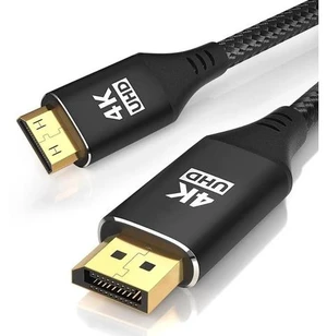 4K DisplayPort to Mini HDMI Cable 6FT DP to Mini HDMI Male Video UHD 1440P/2K@120Hz 4K@30 Nylon DP to Mini HDMI Uni-Directional Cord for Desktop AMD NVIDIA HP ThinkPad 4K DisplayPort to Mini HDMI Cable 6FT DP to Mini HDMI Male Video UHD 1440P/2K@120Hz 4K@30 Nylon DP to Mini HDMI Uni-Directional Cord for Desktop AMD NVIDIA HP ThinkPad