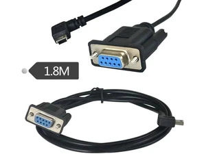 Angled Mini USB 2.0 Male to RS232 DB9 9Pin Female Adapter Extension Cable 6Ft 1.8m Angled Mini USB 2.0 Male to RS232 DB9 9Pin Female Adapter Extension Cable 6Ft 1.8m