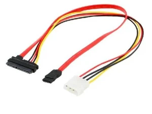7 Pin SATA Serial ATA to SAS 29 Pin & 4 Pin Power Cable Male Connector Adapter for 2.5" inch HDD Hard Disk Drive F 7 Pin SATA Serial ATA to SAS 29 Pin & 4 Pin Power Cable Male Connector Adapter for 2.5" inch HDD Hard Disk Drive F
