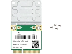 6 MPE-AX3000H 2974Mbps Wireless Half Mini PCI-E Card Bluetooth 5.0 Dual Band 2.4G/5G Wlan Network Card Adapter 6 MPE-AX3000H 2974Mbps Wireless Half Mini PCI-E Card Bluetooth 5.0 Dual Band 2.4G/5G Wlan Network Card Adapter