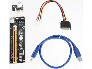 60cm USB 3.0 PCI-E Express Extender Riser Card Adapter SATA 15 -4Pin power cable for 1x 4x 8x 16x PCI-E slot of the motherboard 60cm USB 3.0 PCI-E Express Extender Riser Card Adapter SATA 15 -4Pin power cable for 1x 4x 8x 16x PCI-E slot of the motherboard