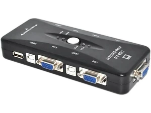 USB KVM Switch USB 2.0 Switcher for Keyboard Mouse Printer Monitor 2 PCs Sharing 4 Devices USB Switch USB KVM Switch USB 2.0 Switcher for Keyboard Mouse Printer Monitor 2 PCs Sharing 4 Devices USB Switch