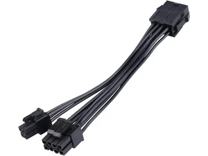 Akasa 8-Pin to 8+4-Pin Power Adapter Cable | Converts 8-pin ATX PSU to 8+4 pin ATX Motherboard Power Connectors | Black | 15cm | AK-CBPW22-15 Akasa 8-Pin to 8+4-Pin Power Adapter Cable | Converts 8-pin ATX PSU to 8+4 pin ATX Motherboard Power Connectors | Black | 15cm | AK-CBPW22-15