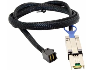 External Mini SAS SFF-8088 to Mini SAS High Density SFF-8643 Server Hard Disk Raid Data Cable 100cm External Mini SAS SFF-8088 to Mini SAS High Density SFF-8643 Server Hard Disk Raid Data Cable 100cm