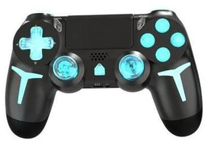 PS4 wireless Bluetooth game controller with RGB lights, dual vibration, six-axis, PC computer, Steam game controller PS4 wireless Bluetooth game controller with RGB lights, dual vibration, six-axis, PC computer, Steam game controller