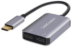 Grey 2-in-1 USB C Splitter, USB C Audio & PD Fast Charging Dongle Compatible with iPhone 15/16 Series, iPad, MacBook, Galaxy S24/S23/S22+, Pixel 9/8/7+ Grey 2-in-1 USB C Splitter, USB C Audio & PD Fast Charging Dongle Compatible with iPhone 15/16 Series, iPad, MacBook, Galaxy S24/S23/S22+, Pixel 9/8/7+