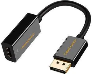 DisplayPort to HDMI Adapter 4K 60Hz UHD 15CM, DP 1.2 HDMI Audio Converter, Multi Monitor Eyefinity Supported, HDCP Compatible for Laptop GPU Gaming Card Desktop Monitor, DP-HDMI Adaptor DisplayPort to HDMI Adapter 4K 60Hz UHD 15CM, DP 1.2 HDMI Audio Converter, Multi Monitor Eyefinity Supported, HDCP Compatible for Laptop GPU Gaming Card Desktop Monitor, DP-HDMI Adaptor