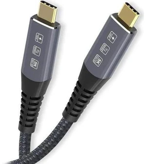 1.8M USB4.0 USB-C to USB-C Cable, 40Gbps Data Transfer, 100W PD Charging 1.8M USB4.0 USB-C to USB-C Cable, 40Gbps Data Transfer, 100W PD Charging