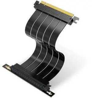 20cm (7.87in) PCIe Gen4 x16 Right Angle GPU Riser Cable, High Speed Flexible PCI Express 4.0 Graphics Card Extension Cord 20cm (7.87in) PCIe Gen4 x16 Right Angle GPU Riser Cable, High Speed Flexible PCI Express 4.0 Graphics Card Extension Cord