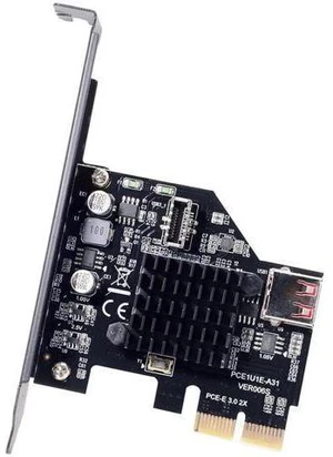 PCI-E Express Expansion Card with USB 3.1 10Gbps Front Panel Type-E Socket + USB 2.0 480Mbps Port for Desktop Motherboard PCI-E Express Expansion Card with USB 3.1 10Gbps Front Panel Type-E Socket + USB 2.0 480Mbps Port for Desktop Motherboard