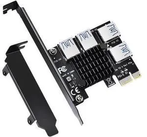 PCIE 1 to 4 Ports PCI Express 16X Slots Riser Card USB 3.0 PCI-E Adapter Board Multiplier Port GPU Extender Miner Riser Card for BTC Bitcoin Miner Mining PCIE 1 to 4 Ports PCI Express 16X Slots Riser Card USB 3.0 PCI-E Adapter Board Multiplier Port GPU Extender Miner Riser Card for BTC Bitcoin Miner Mining