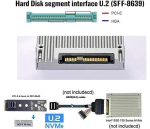 22x80mm U.2 Kit SFF-8639 NVME PCIe4.0 SSD Adapter for Mainboard SSD 750 p3600 p3700 M.2 SFF-8643 Mini SAS HD 22x80mm U.2 Kit SFF-8639 NVME PCIe4.0 SSD Adapter for Mainboard SSD 750 p3600 p3700 M.2 SFF-8643 Mini SAS HD