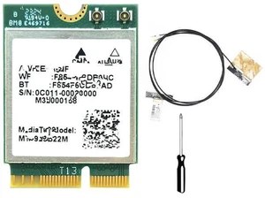 MT7925 WIFI 7 Card+Internal s 5400Mbps M.2 Triple Band 2.4G/5G/6G BT5.3 WiFi Card Adapter for Win10/Win11 MT7925 WIFI 7 Card+Internal s 5400Mbps M.2 Triple Band 2.4G/5G/6G BT5.3 WiFi Card Adapter for Win10/Win11