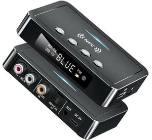 NFC Wireless Receiver Bluetooth-Compatible 5.0 Receiver And Transmitter FM 3 In1 Wireless Adapter Computer General RCA 3.5mm AUX NFC Wireless Receiver Bluetooth-Compatible 5.0 Receiver And Transmitter FM 3 In1 Wireless Adapter Computer General RCA 3.5mm AUX