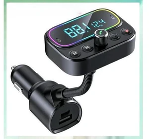T67 18w fast charging Wireless AUX Out Car Radio Modulator Transmitter BT Hands Free Kit MP3 Player with PD Type C dou T67 18w fast charging Wireless AUX Out Car Radio Modulator Transmitter BT Hands Free Kit MP3 Player with PD Type C dou