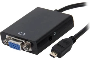 HMMICRO-VGA005 Micro HDMI Male to VGA Female Adapter/Converter with Audio HMMICRO-VGA005 Micro HDMI Male to VGA Female Adapter/Converter with Audio