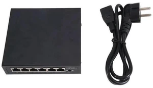 POE Switch 6Port 100Mbps Switch 4 PoE+2 UpLink with Internal Power Home Network Hub for IP Camera EU Plug POE Switch 6Port 100Mbps Switch 4 PoE+2 UpLink with Internal Power Home Network Hub for IP Camera EU Plug
