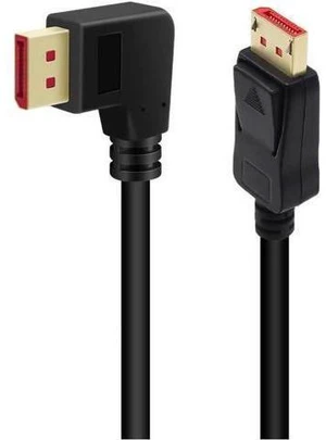 Right Angle Displayport 1.4 Cable Left Angled Displayport Cable, 90-Degree Angled Displayport Cable V1.4 6FT/1.8M up to 8K/60Hz, 4K/144Hz Supported Right Angle Displayport 1.4 Cable Left Angled Displayport Cable, 90-Degree Angled Displayport Cable V1.4 6FT/1.8M up to 8K/60Hz, 4K/144Hz Supported