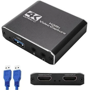 USB 3.0 Video Capture Card support Mic HD 4K Video 1080P 60fps Board Game Record For Live Streaming Video Recording USB 3.0 Video Capture Card support Mic HD 4K Video 1080P 60fps Board Game Record For Live Streaming Video Recording
