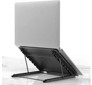 Laptop Stand for Desk Foldable Portable Ventilated Desktop Laptop Holder Universal Lightweight Adjustable Ergonomic Tray Cooling (Black) Laptop Stand for Desk Foldable Portable Ventilated Desktop Laptop Holder Universal Lightweight Adjustable Ergonomic Tray Cooling (Black)