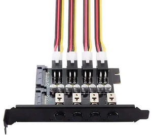 4 SATA Hard Disk Control System Intelligent Control Management System HDD SSD Power Switch with PCI Bracket 4 SATA Hard Disk Control System Intelligent Control Management System HDD SSD Power Switch with PCI Bracket