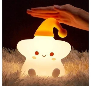 Silicone Cute Stars Night Light, Baby Star Night Light, Battery Night Light Lamp Silicone Cute Stars Night Light, Baby Star Night Light, Battery Night Light Lamp