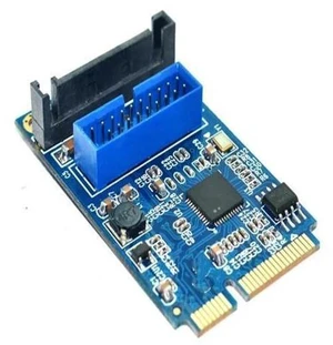 MINI PCI-E to USB3.0 adapter MINI PCIE to 20PIN 19pin USB3.0 expansion card MINI PCI-E to USB3.0 adapter MINI PCIE to 20PIN 19pin USB3.0 expansion card