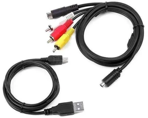 AV A/V TV Video Audio+USB Data SYNC Cable For DCR-SX85 e Camcorder AV A/V TV Video Audio+USB Data SYNC Cable For DCR-SX85 e Camcorder