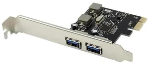 2 Port USB 3.0 PCI-E Expansion Card External PCIe Card USB3.0 With 2 Power Modules Desktop PC 2 Port USB 3.0 PCI-E Expansion Card External PCIe Card USB3.0 With 2 Power Modules Desktop PC