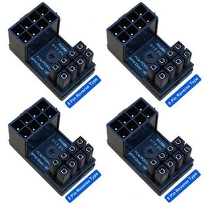 4-Pack 8 Pin 180 Degree Adapter, Reverse Type GPU VGA PCIe 8 Pin U Turn 180 Degree Angle Connector Power Adapter Board for Desktop Graphics Card 4-Pack 8 Pin 180 Degree Adapter, Reverse Type GPU VGA PCIe 8 Pin U Turn 180 Degree Angle Connector Power Adapter Board for Desktop Graphics Card