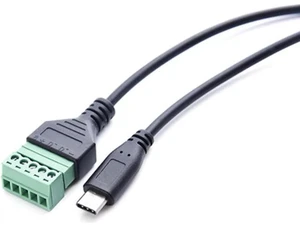 NUOLIANXIN 30CM type c male to 5 Screw Terminal Female Adapter Connector Cable For Phones Tablets And More NUOLIANXIN 30CM type c male to 5 Screw Terminal Female Adapter Connector Cable For Phones Tablets And More
