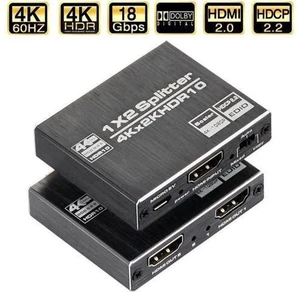 HDMI Splitter with EDID, 1 in 2 Out 4K HDMI Splitter for Full HD 4K@60HZ 1080P 3D Splitter (1 HDMI Source to 2 HDMI Displays) HDMI Splitter with EDID, 1 in 2 Out 4K HDMI Splitter for Full HD 4K@60HZ 1080P 3D Splitter (1 HDMI Source to 2 HDMI Displays)