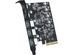 5-Ports PCI-E to USB 3.0 Expansion Card, 5Gbps High Speed USB3.0 PCI-EX1 X4 X8 X16 Adapter, Internal USB3.0 Hub Converter for Desktop PC, (2X USB C - 3X USB A) 5-Ports PCI-E to USB 3.0 Expansion Card, 5Gbps High Speed USB3.0 PCI-EX1 X4 X8 X16 Adapter, Internal USB3.0 Hub Converter for Desktop PC, (2X USB C - 3X USB A)