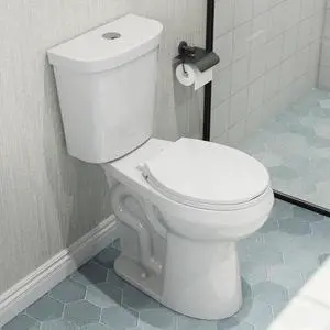 21 Inch Extra High Round Toilet with ADA Chair Height, Two Piece Toilet with 1.1/1.6 GPF Dual Flush, MAP 1000g, Extra Tall Bowl Suitable for Tall Person & Seniors, HR-R21D 21 Inch Extra High Round Toilet with ADA Chair Height, Two Piece Toilet with 1.1/1.6 GPF Dual Flush, MAP 1000g, Extra Tall Bowl Suitable for Tall Person & Seniors, HR-R21D