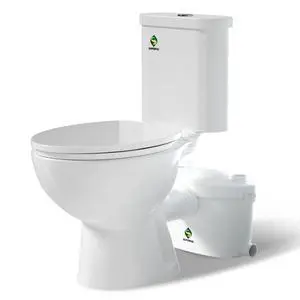 600W Macerating Toilet for Basement,Upflush Toilet System Connect Dual Flush & Rear Outlet Toilet, Sink & Tub,included Toilet Bowl, Water Tank & Macerator Pump SUPERFLO 600W Macerating Toilet for Basement,Upflush Toilet System Connect Dual Flush & Rear Outlet Toilet, Sink & Tub,included Toilet Bowl, Water Tank & Macerator Pump SUPERFLO