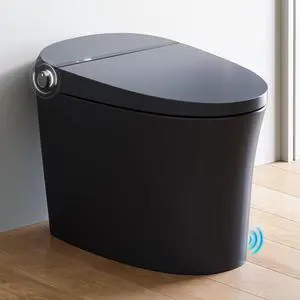 Black Smart Toilet with Pump and Bidet Built In, Bidet Toilet with Auto Dual Flush and Auto Open/Close Lid, Smart Toilet with Heated Seat, Warm Dryer, Night Light, and Digital Display Black Smart Toilet with Pump and Bidet Built In, Bidet Toilet with Auto Dual Flush and Auto Open/Close Lid, Smart Toilet with Heated Seat, Warm Dryer, Night Light, and Digital Display