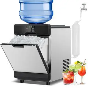 Nugget Ice Maker Countertop, 70 LBS/Day with 20 LBS Storage Bin, Freestanding/Countertop Ice Maker Machine Stainless Steel, Soft Chewable Pellet Ice Machine for Home Bar Kitchen Office, Self-Cleaning Nugget Ice Maker Countertop, 70 LBS/Day with 20 LBS Storage Bin, Freestanding/Countertop Ice Maker Machine Stainless Steel, Soft Chewable Pellet Ice Machine for Home Bar Kitchen Office, Self-Cleaning