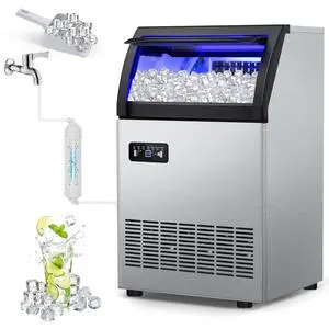 Commercial Ice Maker 260Lbs/24H, Undercounter Ice Maker Machine with 55 Lbs Storage Ice Bin, Built-in Freestanding Stainless Steel Commercial Ice Machine for Shop,Bar, Restaurant, Cafe, Hotel Commercial Ice Maker 260Lbs/24H, Undercounter Ice Maker Machine with 55 Lbs Storage Ice Bin, Built-in Freestanding Stainless Steel Commercial Ice Machine for Shop,Bar, Restaurant, Cafe, Hotel