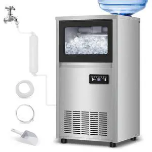 150LBS Undercounter Commercial Ice Maker, Freestanding Built-in Commercial Ice Machine, Adjustable Ice Maker, Dual Water Ice Machine, Self-Cleaningfor Bar, Restaurant, Cafe, Office, Home, Party 150LBS Undercounter Commercial Ice Maker, Freestanding Built-in Commercial Ice Machine, Adjustable Ice Maker, Dual Water Ice Machine, Self-Cleaningfor Bar, Restaurant, Cafe, Office, Home, Party