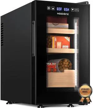 23L Pro 1S Cigar Humidor, Smart Humidity & Temp Quiet Control, Holds 150 Counts, Electric Thermostatic Cabinet w/Spanish Cedar Wood Shelves & Drawer, Digital Hygrometer, Gifts for Men 23L Pro 1S Cigar Humidor, Smart Humidity & Temp Quiet Control, Holds 150 Counts, Electric Thermostatic Cabinet w/Spanish Cedar Wood Shelves & Drawer, Digital Hygrometer, Gifts for Men