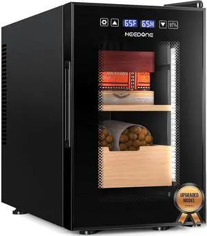 16L Pro 1S Cigar Humidor, Smart Humidity & Temp Quiet Control, Holds 100 Counts, Electric Thermostatic Cabinet w/Spanish Cedar Wood Drawer & Shelves, Digital Hygrometer, Gifts for Men 16L Pro 1S Cigar Humidor, Smart Humidity & Temp Quiet Control, Holds 100 Counts, Electric Thermostatic Cabinet w/Spanish Cedar Wood Drawer & Shelves, Digital Hygrometer, Gifts for Men