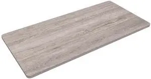 Whole Piece 48"x24" Desktop 1" Thickness Height Adjustable Desk Rectangular Tabletop Gray Wood Grain Board (48INCH Gray Wood Grain) Whole Piece 48"x24" Desktop 1" Thickness Height Adjustable Desk Rectangular Tabletop Gray Wood Grain Board (48INCH Gray Wood Grain)