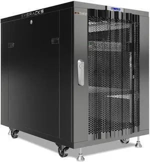 18U Server Rack Cabinet, 39" Deep, Mesh Door, 19-Inch | 35" rail depth, 4 fans, PDU, shelf, mounting hardware, 1600 lb capacity 18U Server Rack Cabinet, 39" Deep, Mesh Door, 19-Inch | 35" rail depth, 4 fans, PDU, shelf, mounting hardware, 1600 lb capacity