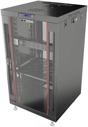 Home Lab Server Rack Cabinet 19" 18U Premium Series 24" Deep Network Rack Enclosure with Glass Door, Quiet Cooling Fans & Thermostat, PDU, Shelf, Lockable Cabinet for NAS & Home Network Home Lab Server Rack Cabinet 19" 18U Premium Series 24" Deep Network Rack Enclosure with Glass Door, Quiet Cooling Fans & Thermostat, PDU, Shelf, Lockable Cabinet for NAS & Home Network