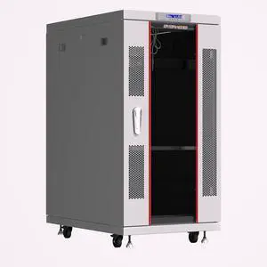 22U 35 Inch Deep Grey White Server Rack IT Network Data Rack Cabinet Enclosure Fully Lockable on Wheels - LCD Screen - Ventilation System - PDU - Glass Door - Rich Accessories Kit 22U 35 Inch Deep Grey White Server Rack IT Network Data Rack Cabinet Enclosure Fully Lockable on Wheels - LCD Screen - Ventilation System - PDU - Glass Door - Rich Accessories Kit